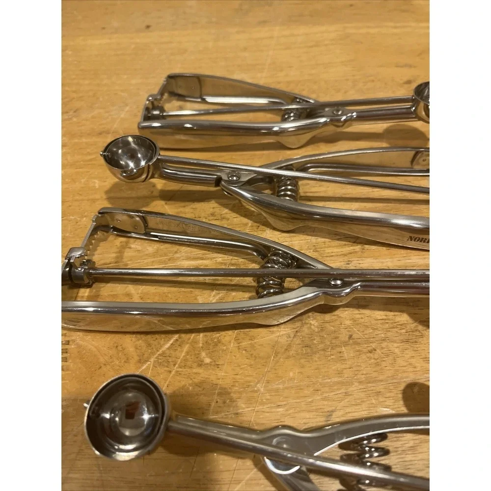 ½ Tbsp. Norpro Stainless Steel Spring Action Scoop Set Of 4 Fruit Baller‎